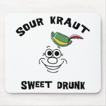 Funny German Sour Kraut Sweet Drunk Mousepad