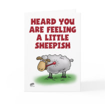 Funny Get Well Cards: Feeling Sheepish