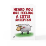 Funny Get Well Cards: Feeling Sheepish