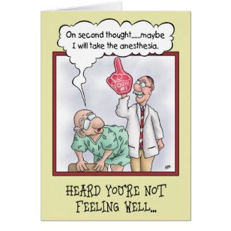 Funny Get Well Cards: On Second Thought