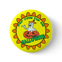 Funny Ghost Buttons by halloween_tshirts Funny Ghost Buttons