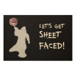 Funny Ghost Jack O Lantern Halloween Wood Prints