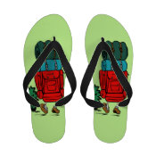 Funny Gifts for Backpackers Hikers, Cartoon Camper Sandals