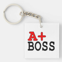 Funny Gifts for Bosses : A+ Boss Acrylic Key Chains