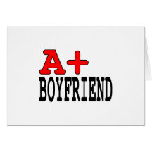 Funny Gifts for Boyfriends : A+ Boyfriend Card