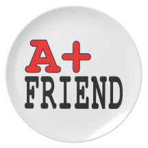 Funny Gifts for Friends : A+ Friend Party Plates