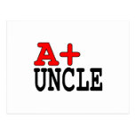 Funny Gifts for Uncles : A+ Uncle Postcard