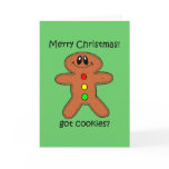 Funny gingerbread man Christmas