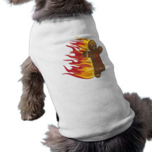 Funny Gingerbreadman on fire Dog Tee