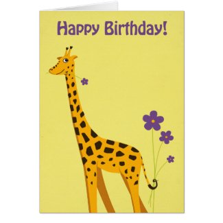 Funny Giraffe Birthday