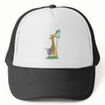 funny giraffe wearing shorts hats