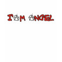 Funny girl's t-shirt "I'm angel"