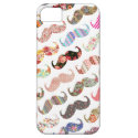 Funny Girly  Colorful Patterns Mustaches iPhone 5 Covers
