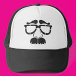 Funny Glasses and Mustache Mesh Hat