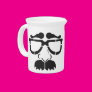 Funny Glasses and Mustache Pitcher Funny Glasses and Mustache Pitcher