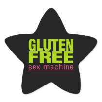Funny Gluten Free Sex Machine Celiac Disease Stickers