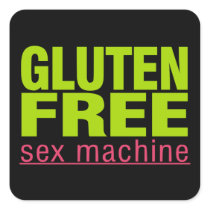 Funny Gluten Free Sex Machine Celiac Disease Sticker