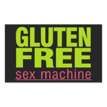 Funny Gluten Free Sex Machine Celiac Disease Stickers