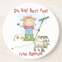 Funny Goat Cartoon  Coaster