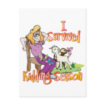 Funny Goat Merchandise Kidding Season Goat Gifts postcards by getyergoat Funny Goat Merchandise Kidding Season Goat Gifts postcards
