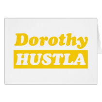Funny Golden Hustler Card