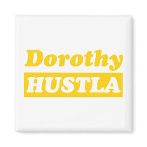 Funny Golden Hustler Fridge Magnets
