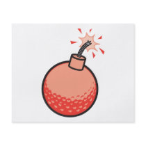 funny golf ball bomb flyer