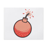 funny golf ball bomb flyer