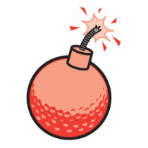 funny golf ball bomb photo sculptures