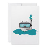 funny golf ball with snorkel custom invites