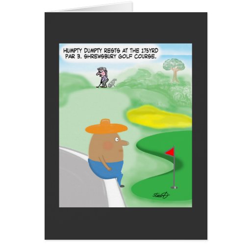 Funny Golf Card Zazzle