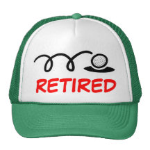Funny golf hat for retired men