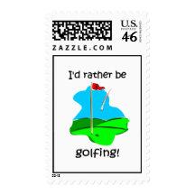 Funny golf postage