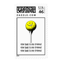 Funny golf postage