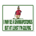 Funny Golf Posters: Shankapotomus Hippo posters