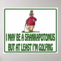 Funny Golf Posters: Shankapotomus Hippo posters