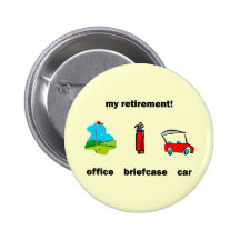 Funny golf retirement pins
