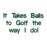 Funny Golf Shirt, Embroidered Polo