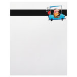 funny golfer in golf cart personalized letterhead