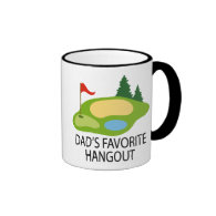 Funny Golfing Golf Course Dad's Hangout Gift Mugs