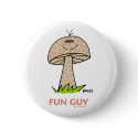 Funny Goofy Collectible Fun Guy Button button