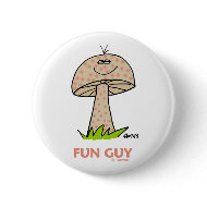 Funny Goofy Collectible Fun Guy Button button