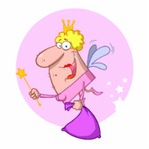 funny goofy fairy godmother cartoon character photo cut out