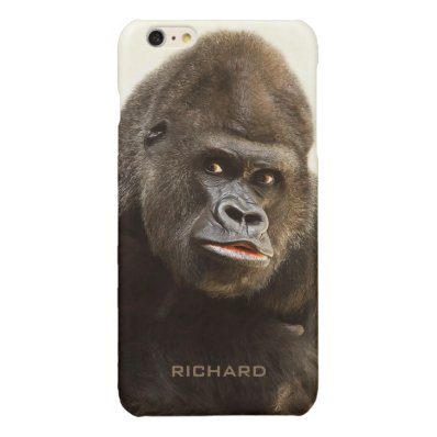 Funny Gorilla custom monogram cases