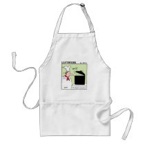 Funny Gourmet Chef Cartoon Apron