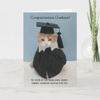 Funny Graduation zazzle_card