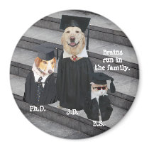 Funny Graduation Dogs & Cat magnets