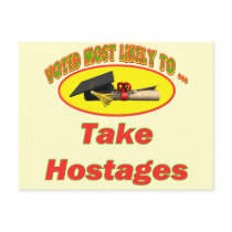 Funny Graduation T Shirts and Gifts postcards