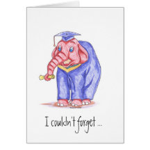Funny Graduation Thank You Card