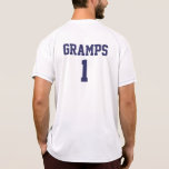 Funny Gramps personalized sports jersey t-shirts